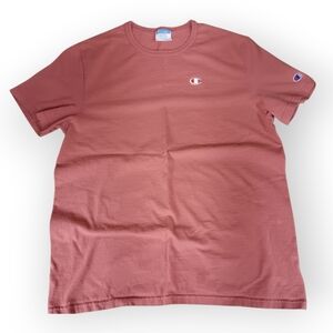 80s Champion Salmon Red Tee - L